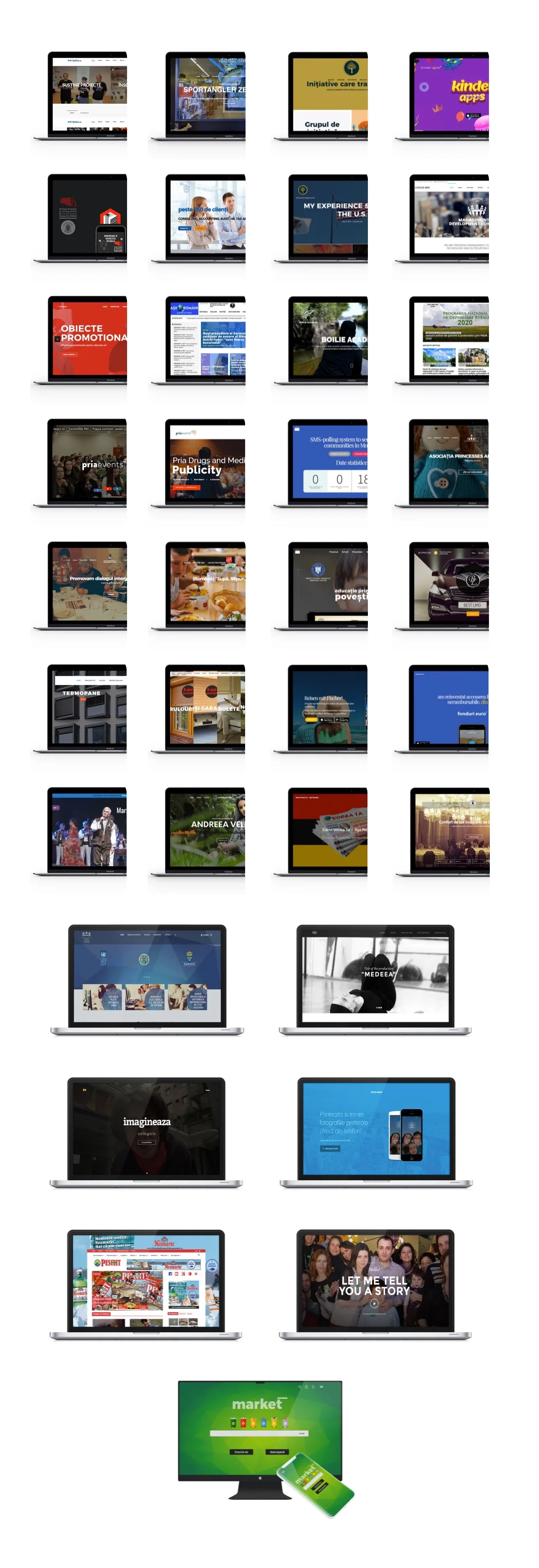 Proiecte web livrate